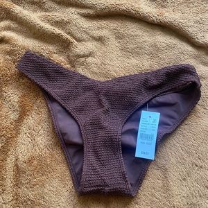 Brand New Pac Sun Scrunch Brown Bikini Bottom